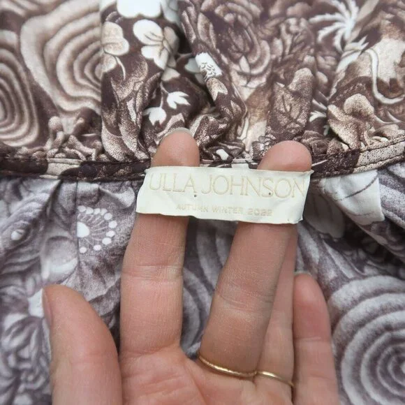 Ulla Johnson Lola Long Sleeve Floral Ruffle Mini Dress Size 4 - Picture 7 of 12